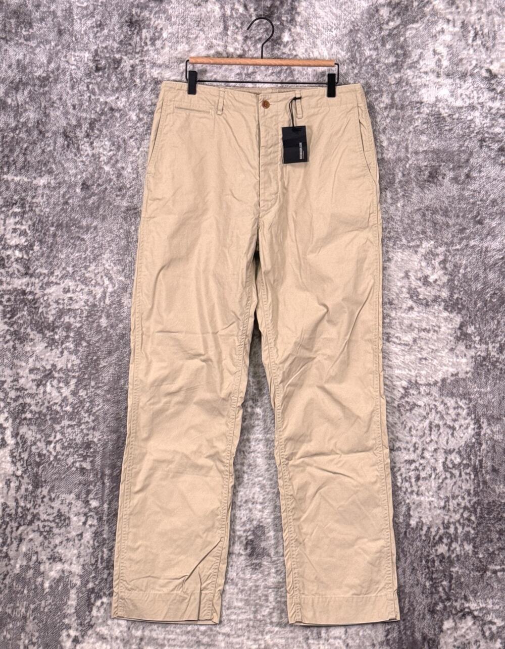 New Buck Mason Officer Pants 33 x 32 Mens Parachute Poplin Lightweight Utility